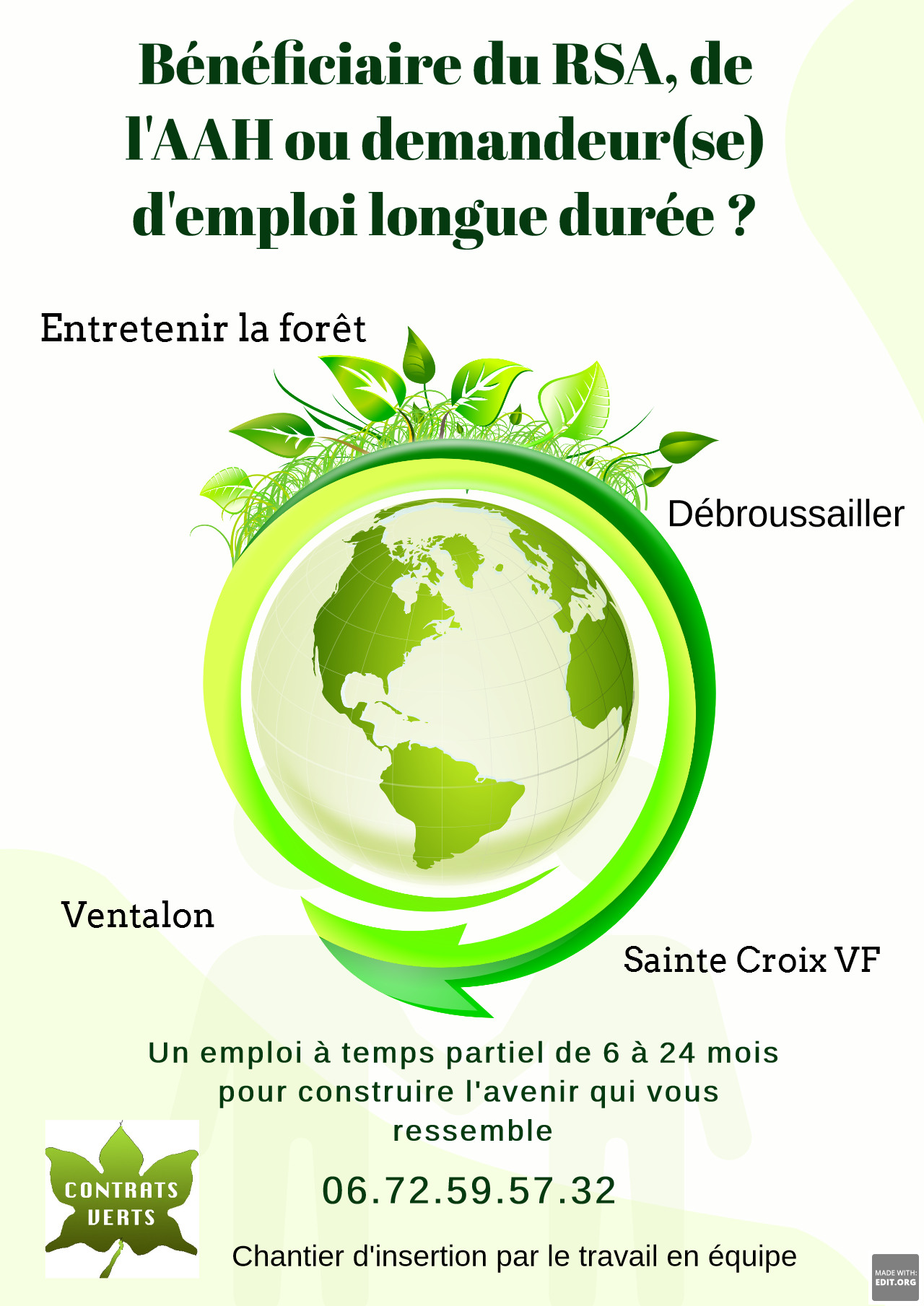 Affiche recrutement jeunes