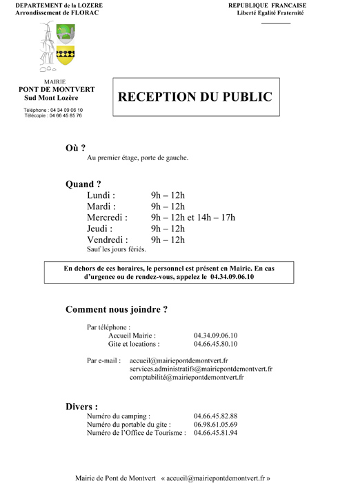 horaires